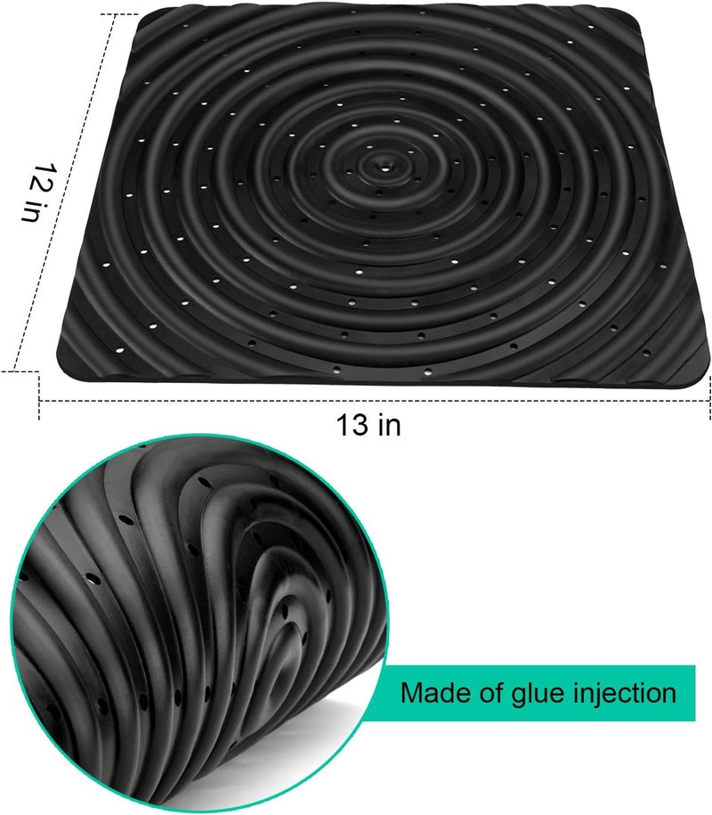 DenForste 6 Pack Washable Chicken Nesting Pads, 13 x 12 inch, Black, Solid, Anti-Slip, Injection Molded Polypropylene, Suitable for Chicken Coops - Image 2
